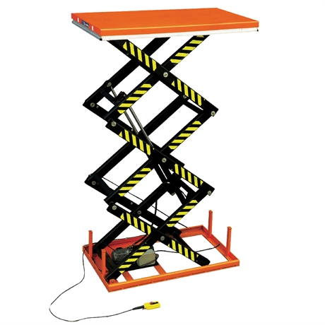 SHT2000-1800X1300 - Electric triple-scissor lift table 2000 kg, table 1800 × 1300 mm, 380 V